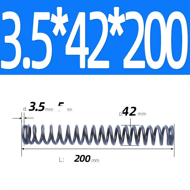 200mm Length Stainless Steel Compression Spring 2 - 4mm Pressure/ Coil Springs