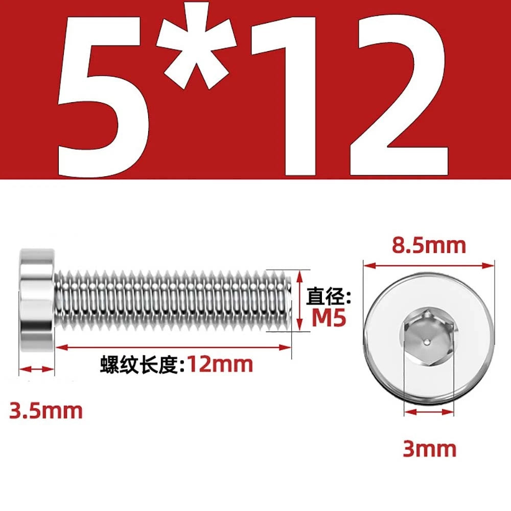 M1.4–M12 Low Head Socket Cap Screws – A2 Stainless Steel, Space‑Saving Design for Tight Clearances