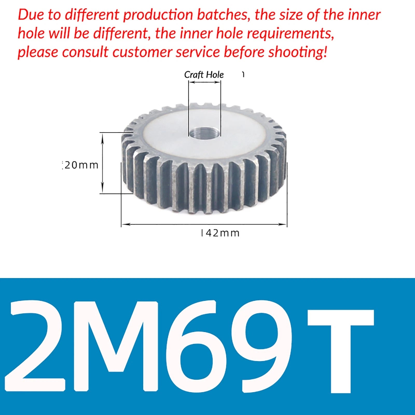 1/1.5/2 Mod 12T-150T Spur Gear 45# Steel Pinion Gear Thickn10-20mm Transmission