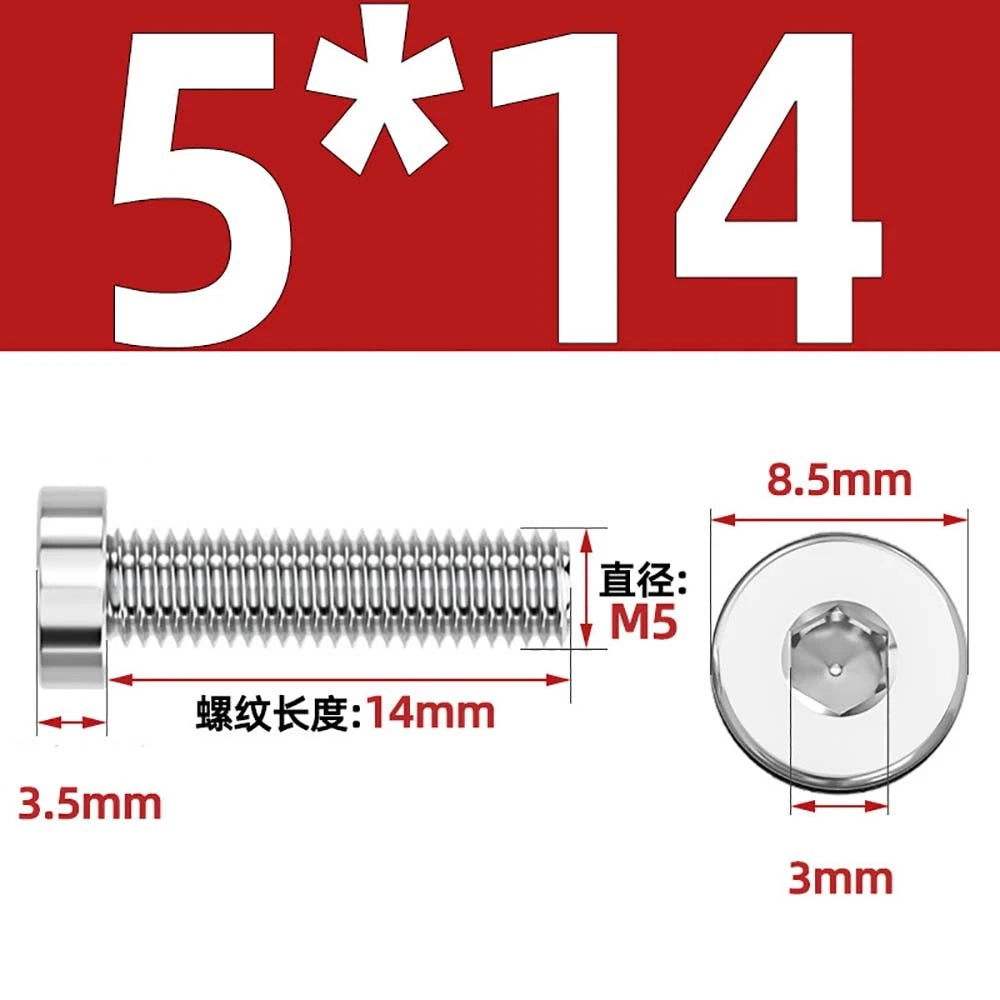 M1.4–M12 Low Head Socket Cap Screws – A2 Stainless Steel, Space‑Saving Design for Tight Clearances