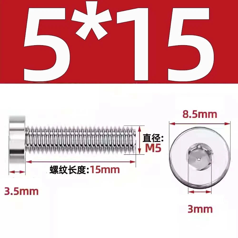 M1.4–M12 Low Head Socket Cap Screws – A2 Stainless Steel, Space‑Saving Design for Tight Clearances