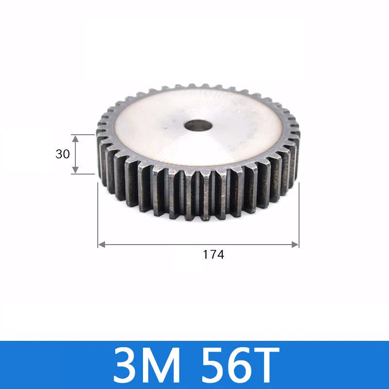 Spur Gears Pinion Gear 1.5/2.5/3/4/5 Mod Transmission Gears 45# Steel Flat Gears