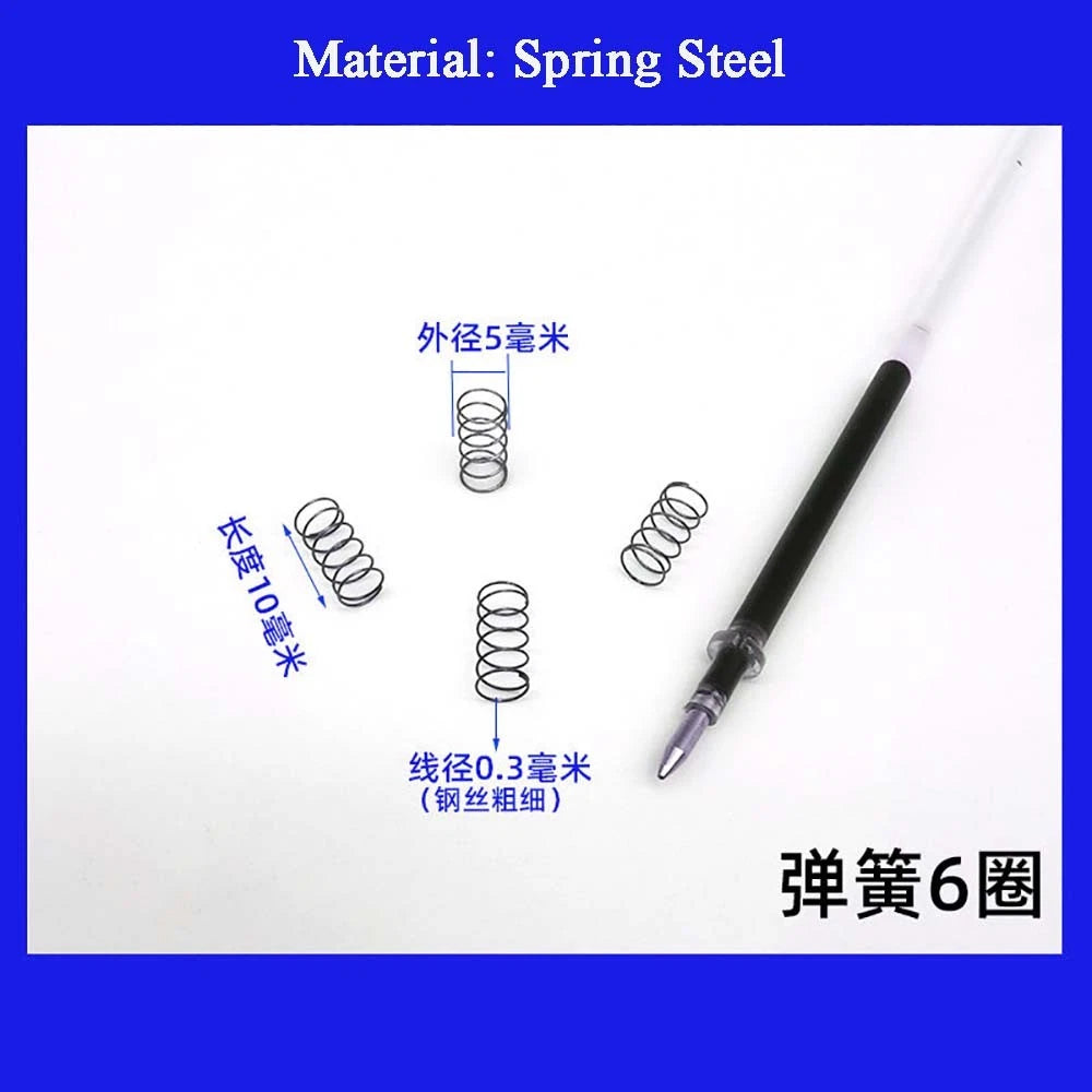 Spring Steel Small Compression Spring 0.2/0.3/0.4mm Wire Diameter 3-50mm Length