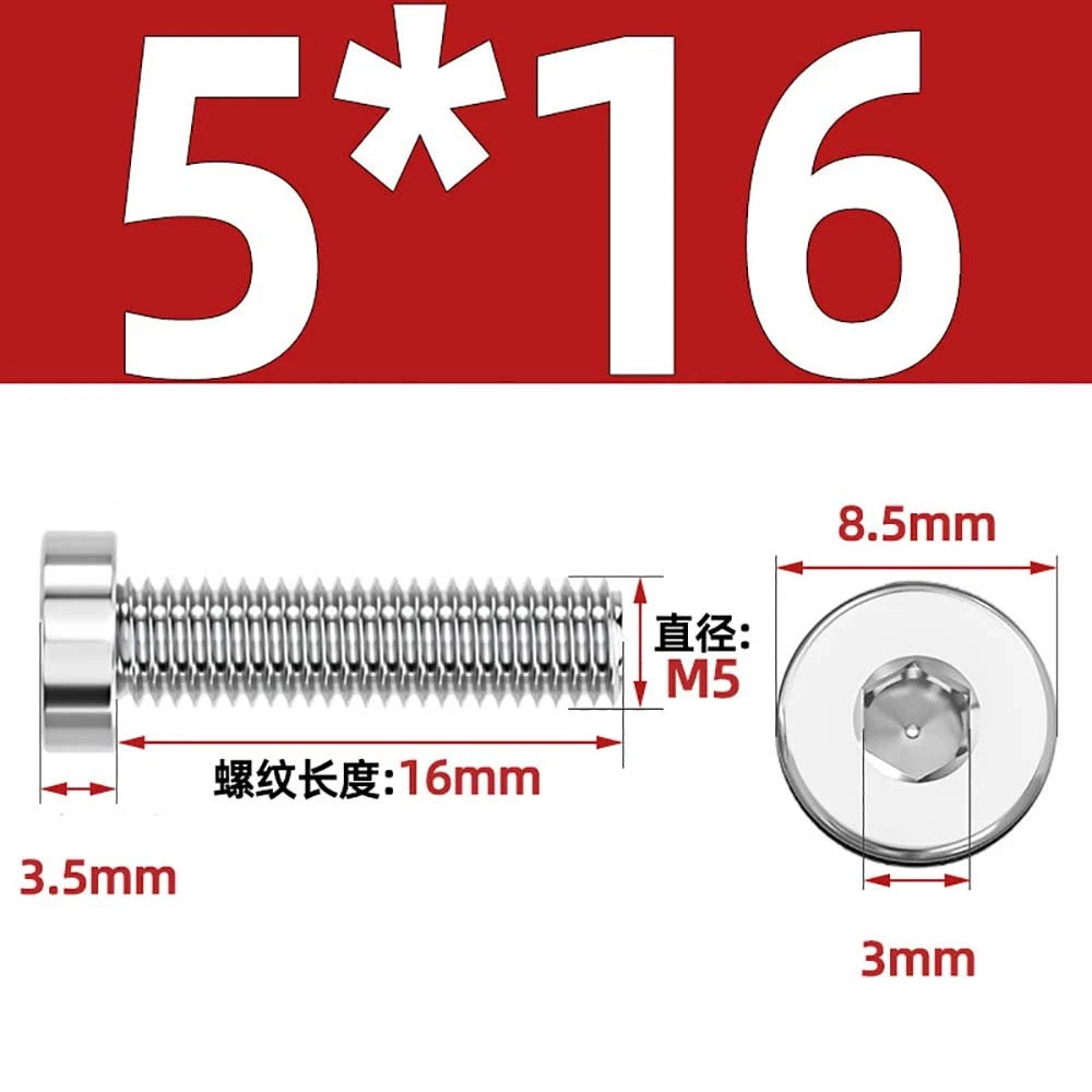 M1.4–M12 Low Head Socket Cap Screws – A2 Stainless Steel, Space‑Saving Design for Tight Clearances