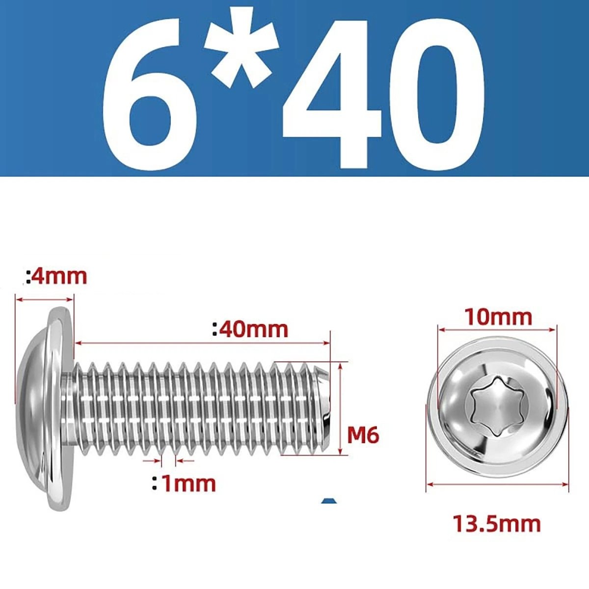 Torx Flanged Button Head Screws — 18 - 8 Stainless Steel, ISO 7380 - 2, M2 to M8 - HomeDIYer