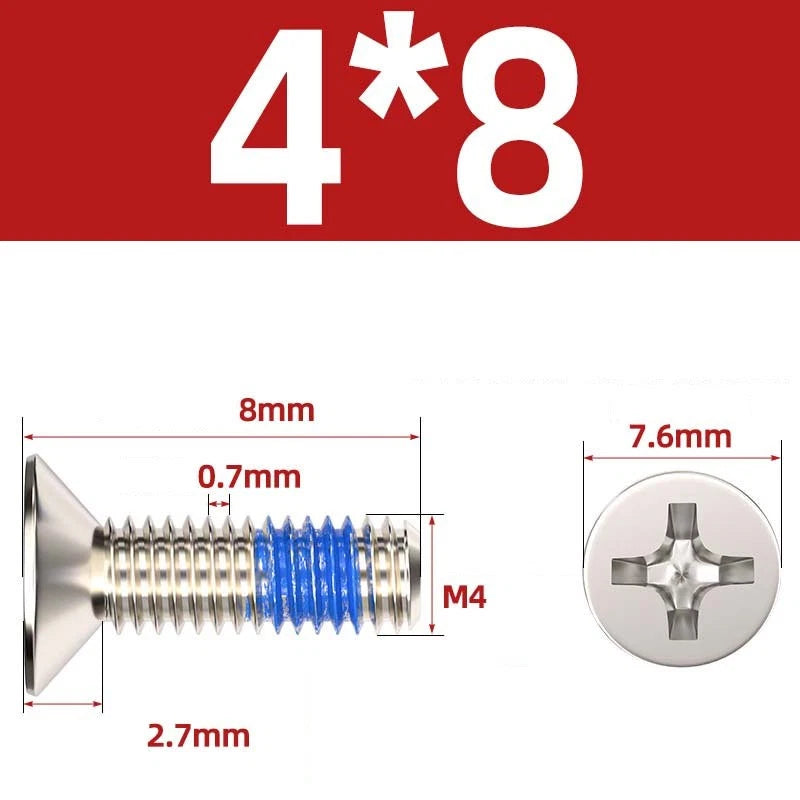 M1.2–M6 Phillips Flat Head Machine Screws | Carbon Steel | Black & Nickel Plated
