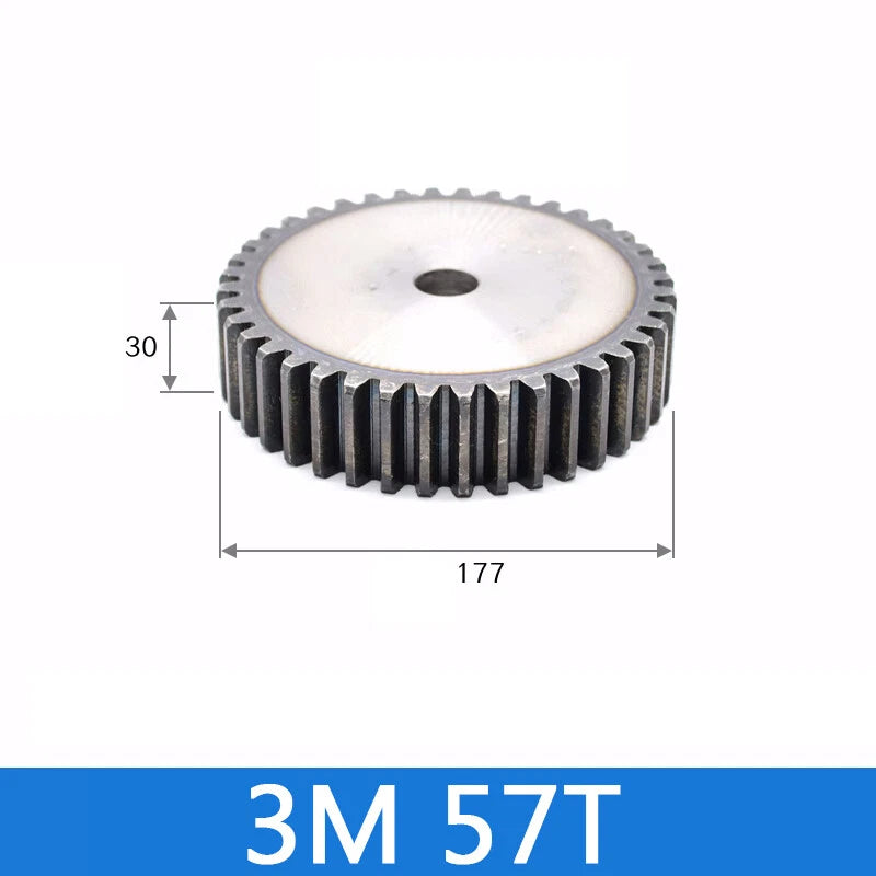 Spur Gears Pinion Gear 1.5/2.5/3/4/5 Mod Transmission Gears 45# Steel Flat Gears