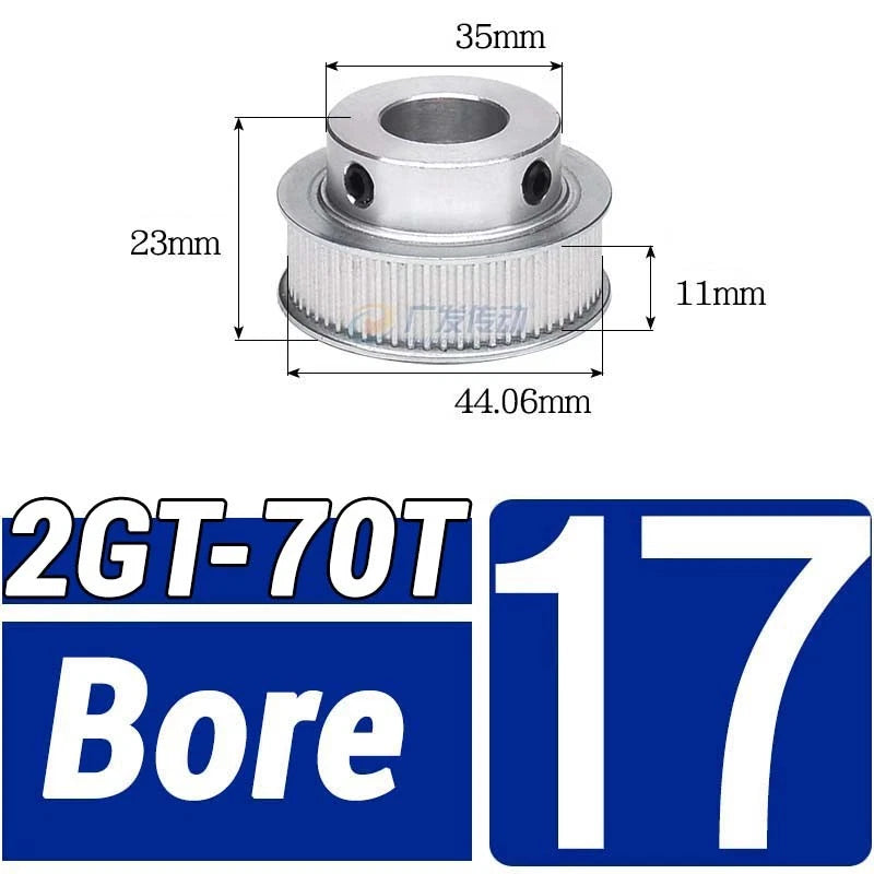 GT2 Timing Belt Pulley 16-100 Teeth 6-10mm Teeth Width Bore 3mm-25mm For 3D