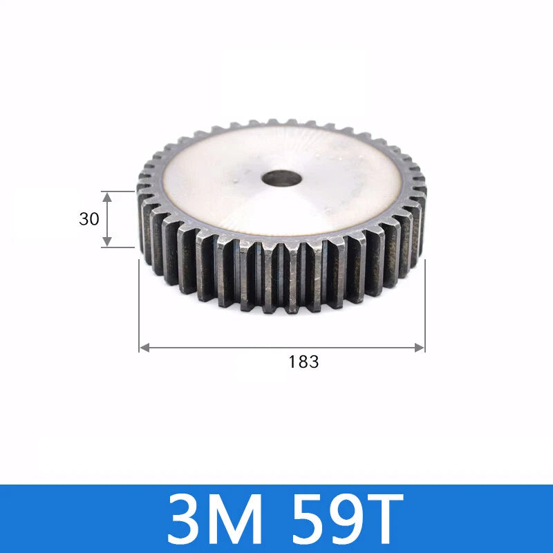 Spur Gears Pinion Gear 1.5/2.5/3/4/5 Mod Transmission Gears 45# Steel Flat Gears