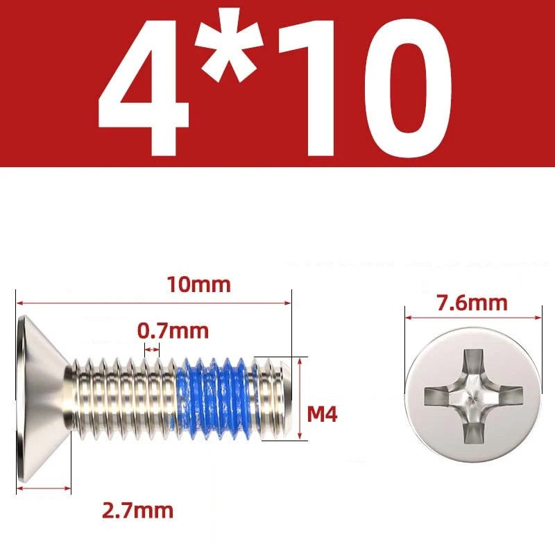 M1.2–M6 Phillips Flat Head Machine Screws | Carbon Steel | Black & Nickel Plated