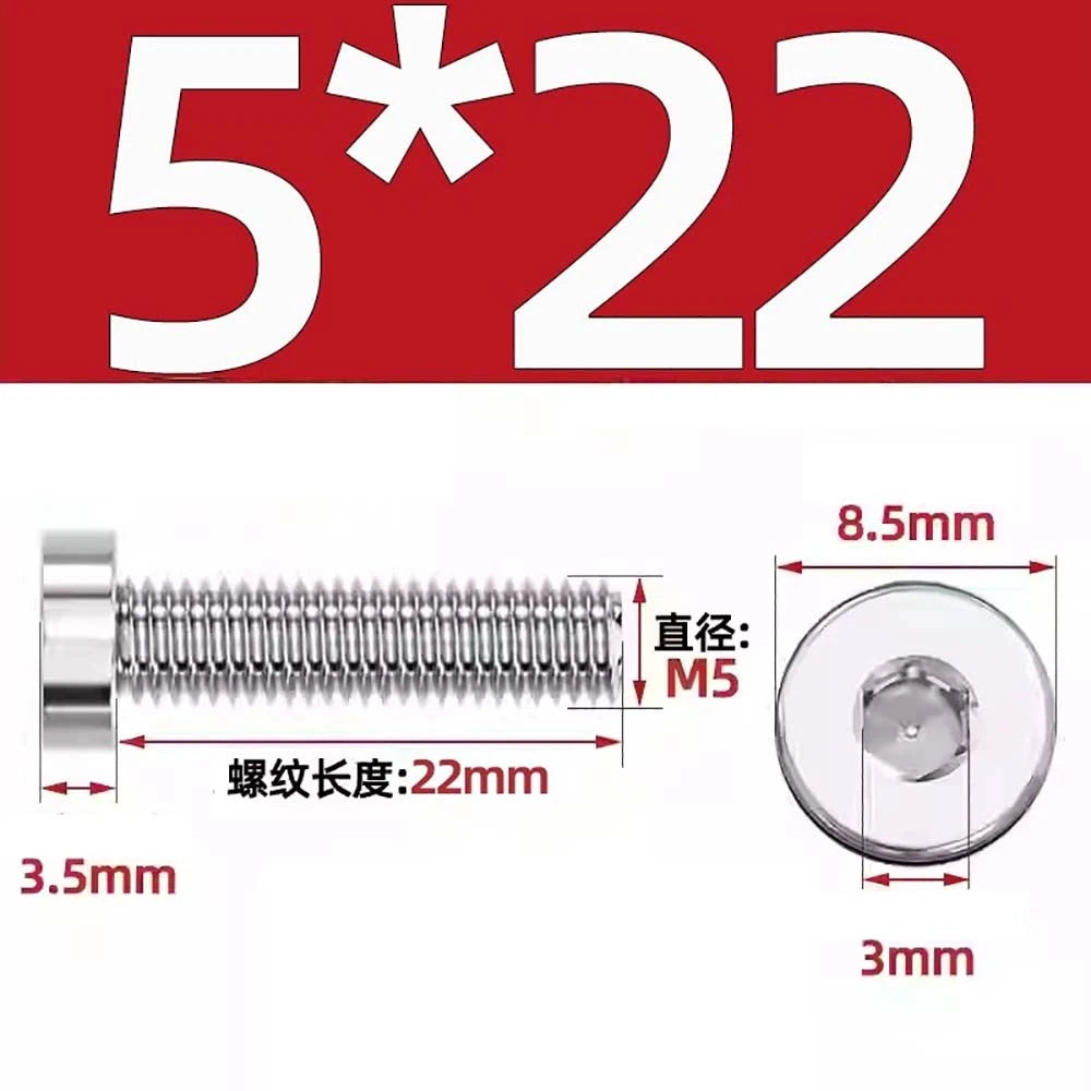 M1.4–M12 Low Head Socket Cap Screws – A2 Stainless Steel, Space‑Saving Design for Tight Clearances