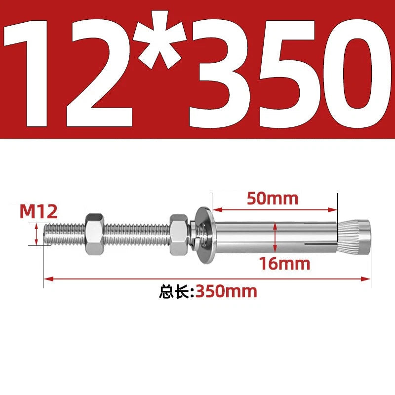 M6-M20 Stainless Steel Concrete Expansion Anchor Bolts – Extra Long