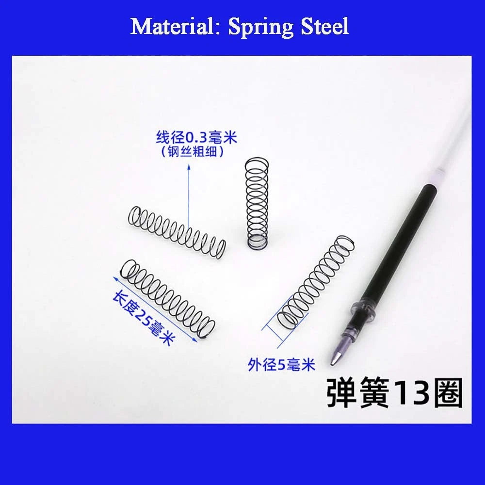 Spring Steel Small Compression Spring 0.2/0.3/0.4mm Wire Diameter 3-50mm Length
