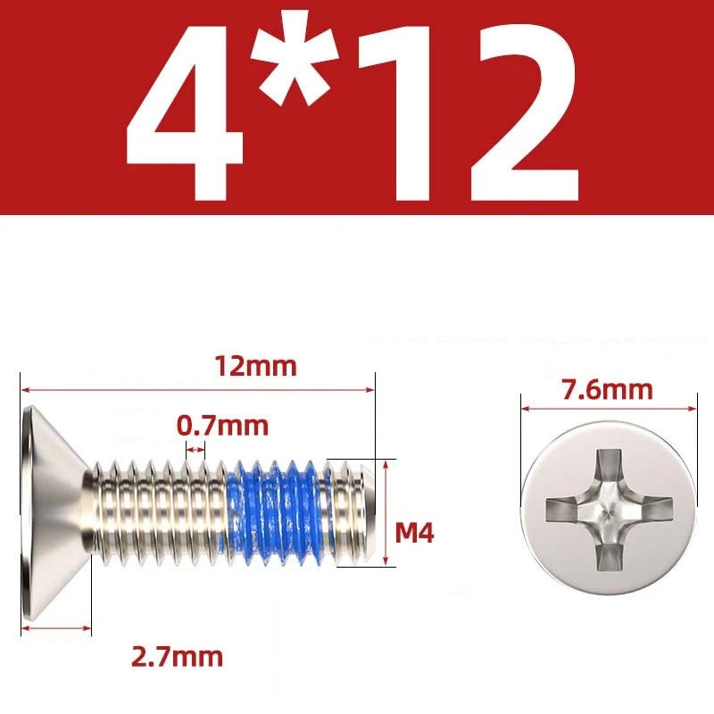 M1.2–M6 Phillips Flat Head Machine Screws | Carbon Steel | Black & Nickel Plated