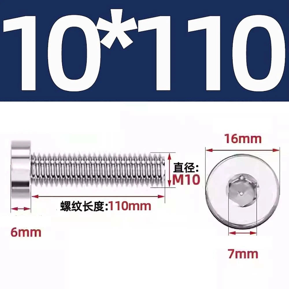 M1.4–M12 Low Head Socket Cap Screws – A2 Stainless Steel, Space‑Saving Design for Tight Clearances