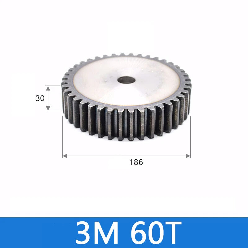 Spur Gears Pinion Gear 1.5/2.5/3/4/5 Mod Transmission Gears 45# Steel Flat Gears