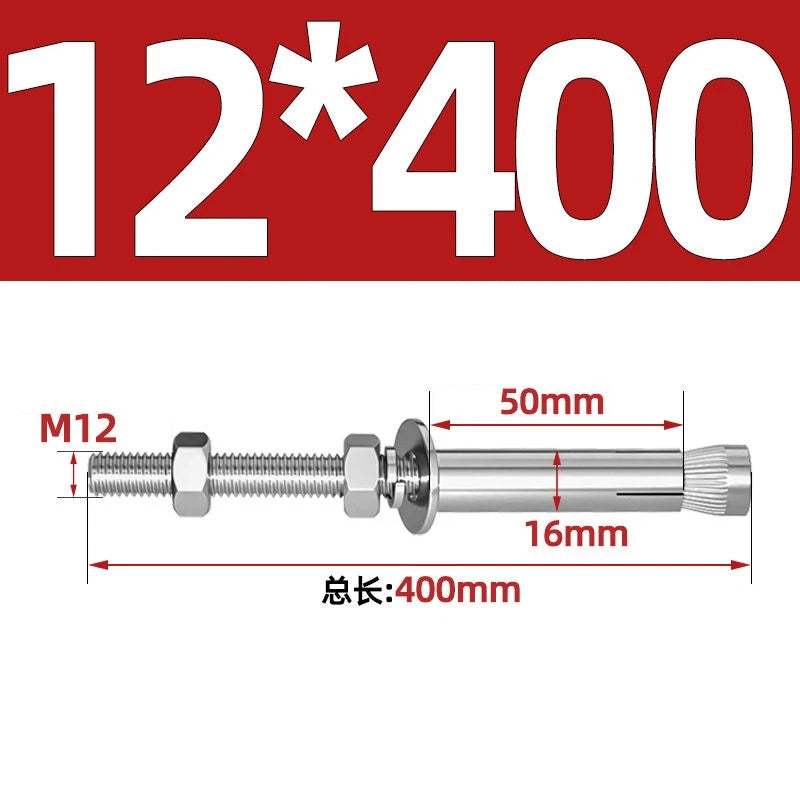 M6-M20 Stainless Steel Concrete Expansion Anchor Bolts – Extra Long