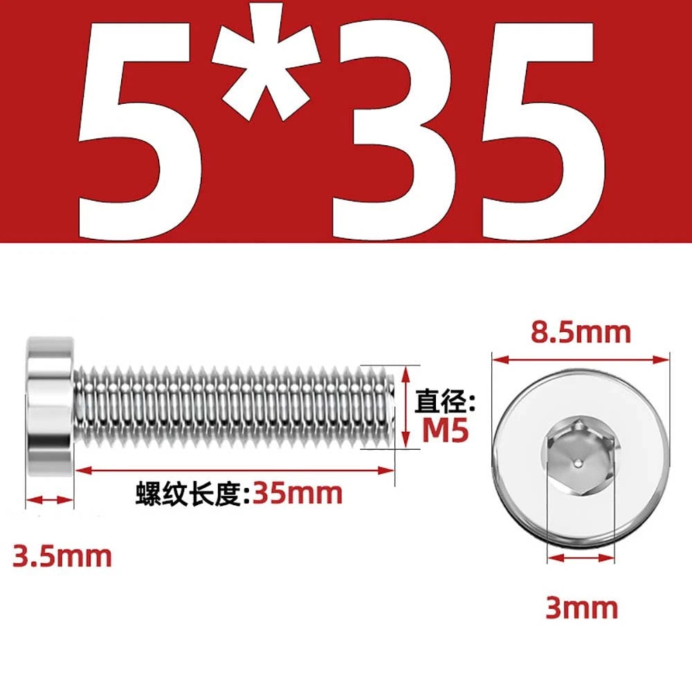 M1.4–M12 Low Head Socket Cap Screws – A2 Stainless Steel, Space‑Saving Design for Tight Clearances