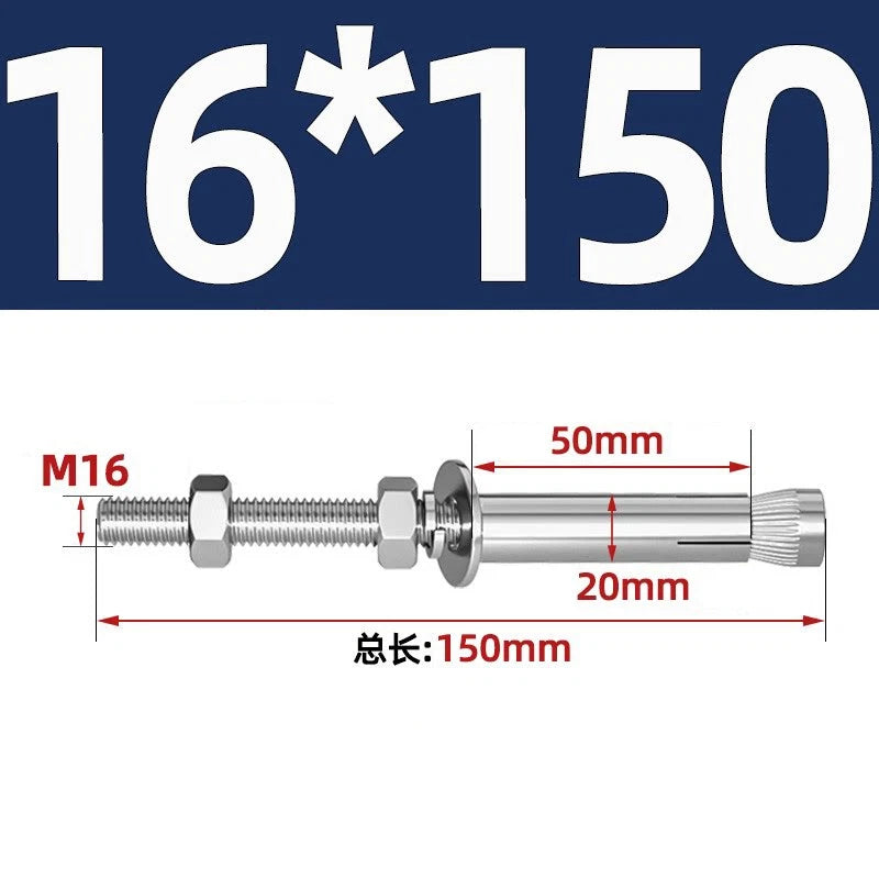 M6-M20 Stainless Steel Concrete Expansion Anchor Bolts – Extra Long