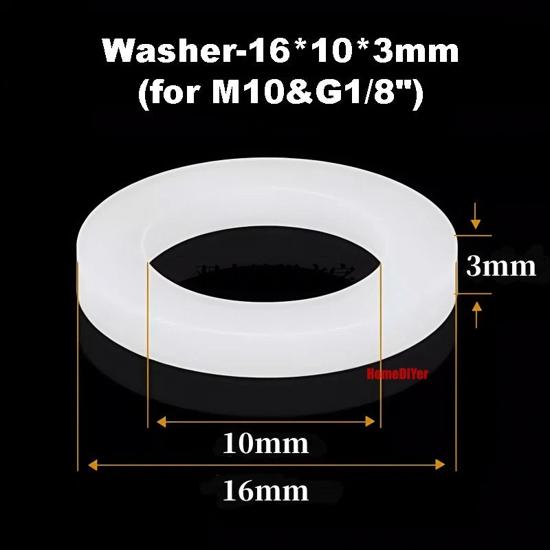 Plastic Barbed Hose Reducer Connector — Straight Thread Joiner for Air & Water Tube