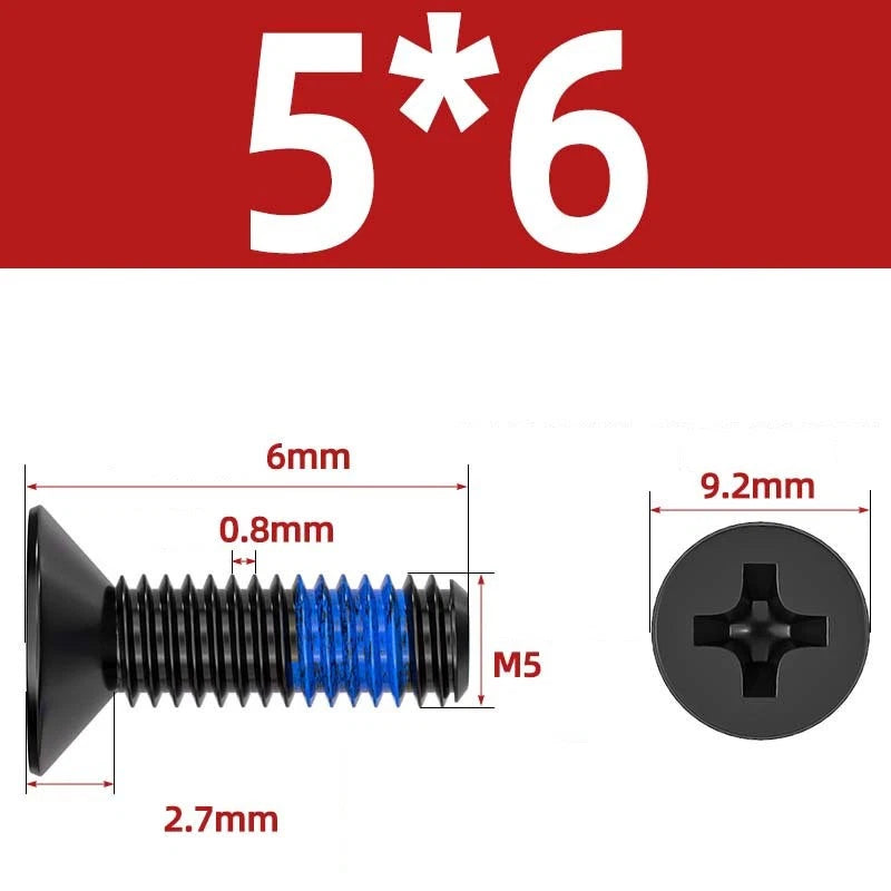 M1.2–M6 Phillips Flat Head Machine Screws | Carbon Steel | Black & Nickel Plated