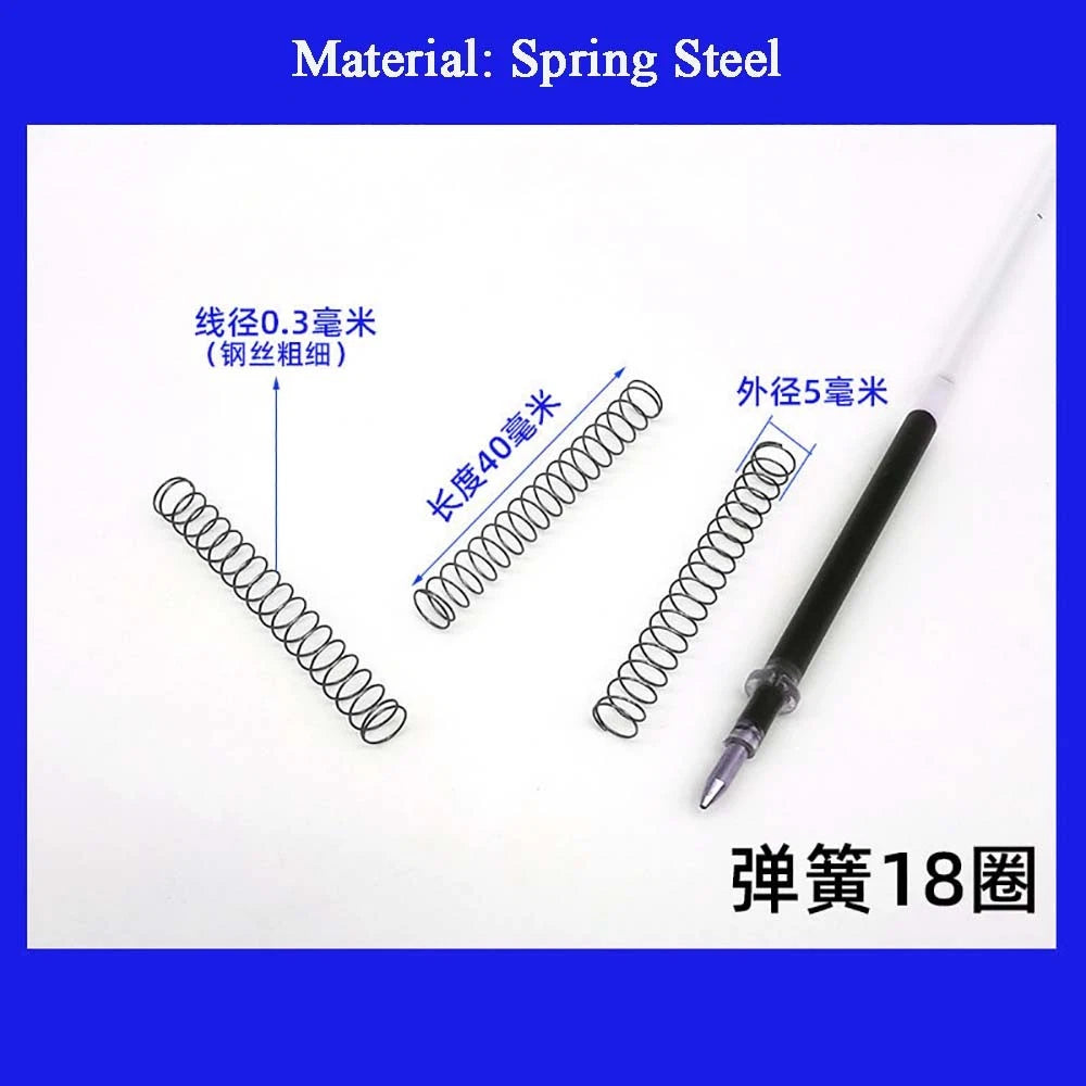 Spring Steel Small Compression Spring 0.2/0.3/0.4mm Wire Diameter 3-50mm Length