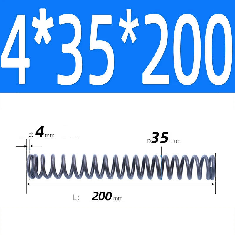 200mm Length Stainless Steel Compression Spring 2 - 4mm Pressure/ Coil Springs