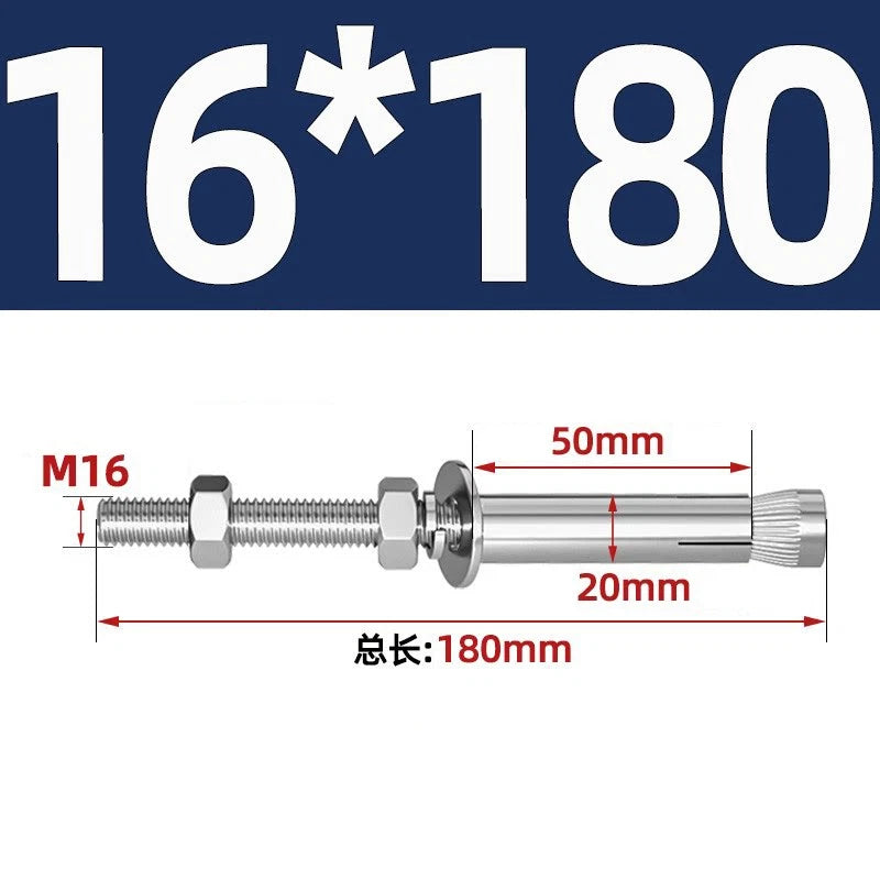M6-M20 Stainless Steel Concrete Expansion Anchor Bolts – Extra Long