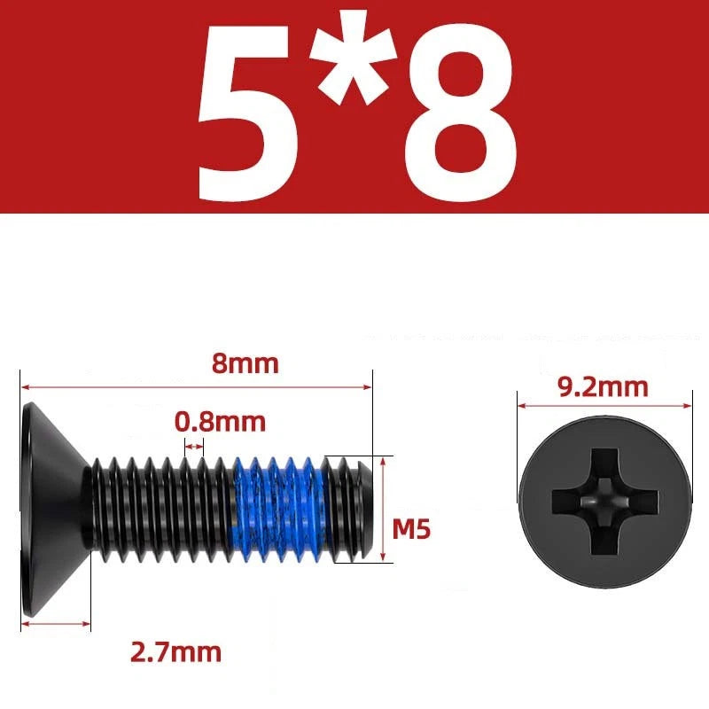 M1.2–M6 Phillips Flat Head Machine Screws | Carbon Steel | Black & Nickel Plated