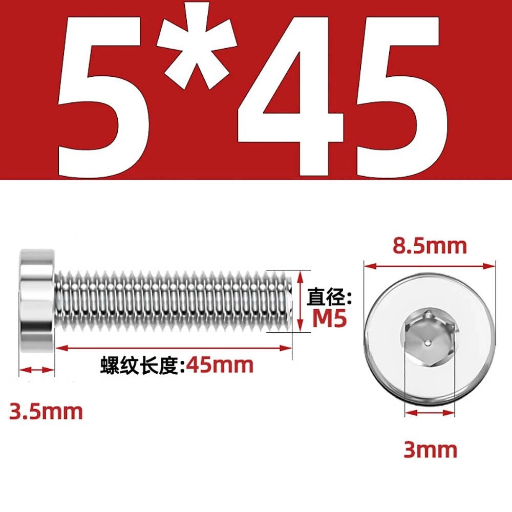 M1.4–M12 Low Head Socket Cap Screws – A2 Stainless Steel, Space‑Saving Design for Tight Clearances