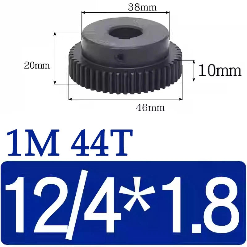 Spur Gears 1 Mod Transmission Gear With Step 45# Steel Pinion Motor Gear 30T~44T