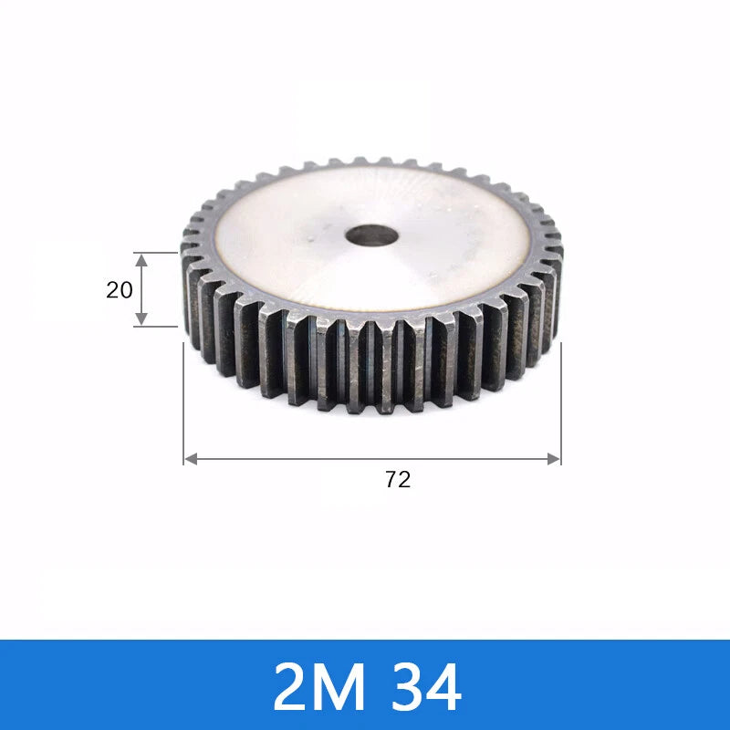 Spur Gear 45# Steel Transmission Gear 1/2 Module 12-160 Teeth Pinion Motor Gear