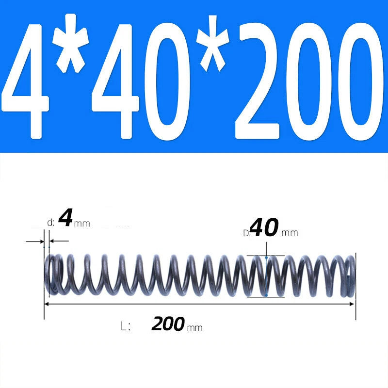 200mm Length Stainless Steel Compression Spring 2 - 4mm Pressure/ Coil Springs