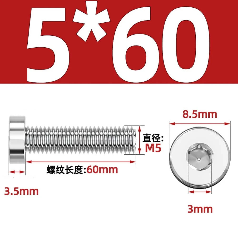 M1.4–M12 Low Head Socket Cap Screws – A2 Stainless Steel, Space‑Saving Design for Tight Clearances