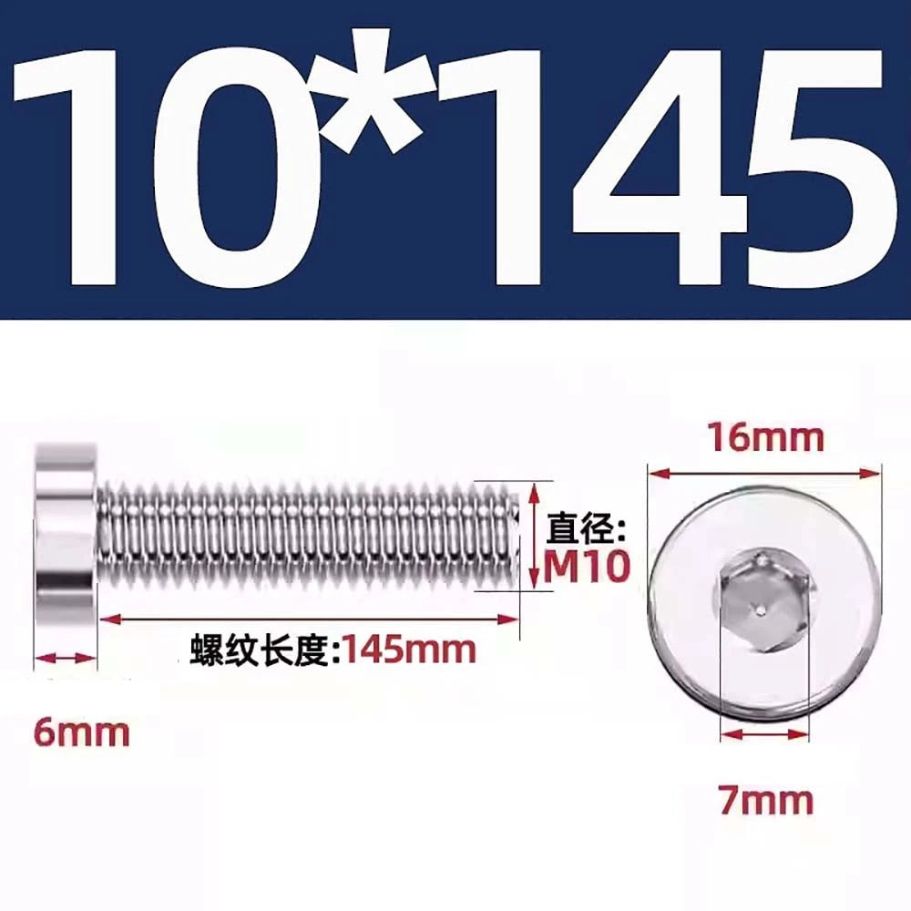M1.4–M12 Low Head Socket Cap Screws – A2 Stainless Steel, Space‑Saving Design for Tight Clearances