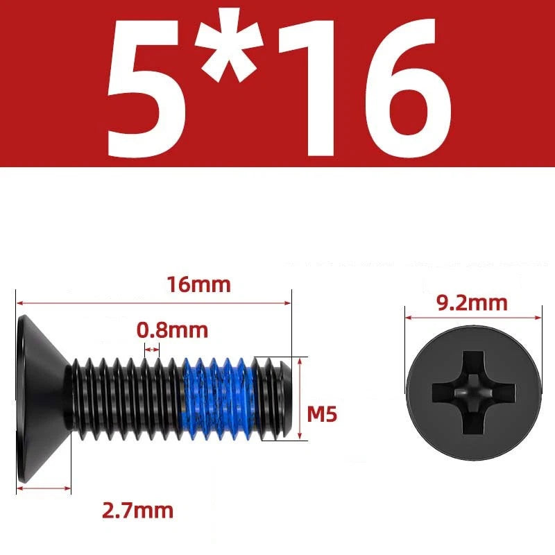 M1.2–M6 Phillips Flat Head Machine Screws | Carbon Steel | Black & Nickel Plated