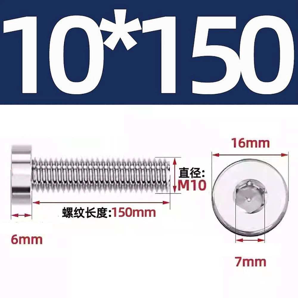 M1.4–M12 Low Head Socket Cap Screws – A2 Stainless Steel, Space‑Saving Design for Tight Clearances