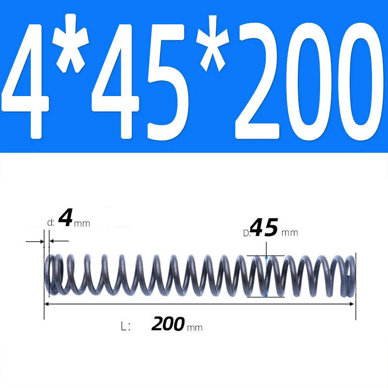 200mm Length Stainless Steel Compression Spring 2 - 4mm Pressure/ Coil Springs
