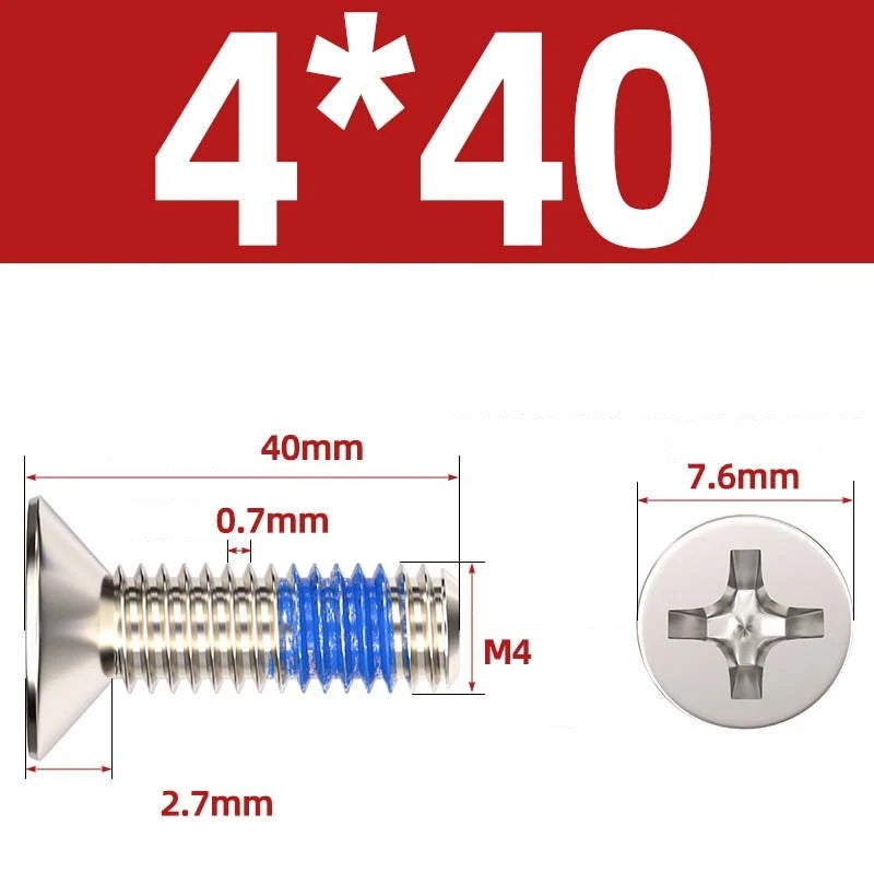 M1.2–M6 Phillips Flat Head Machine Screws | Carbon Steel | Black & Nickel Plated
