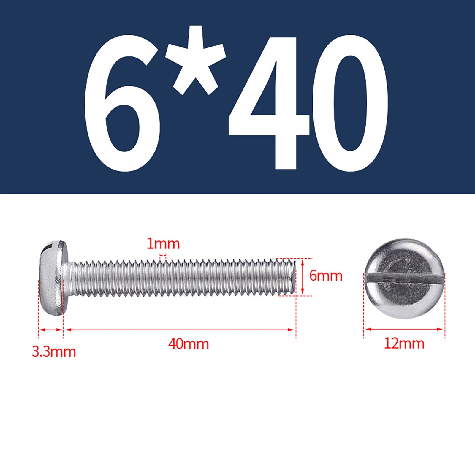 M1.6 to M10 Slotted Cheese Head Machine Screws | A2 Stainless Steel DIN 84