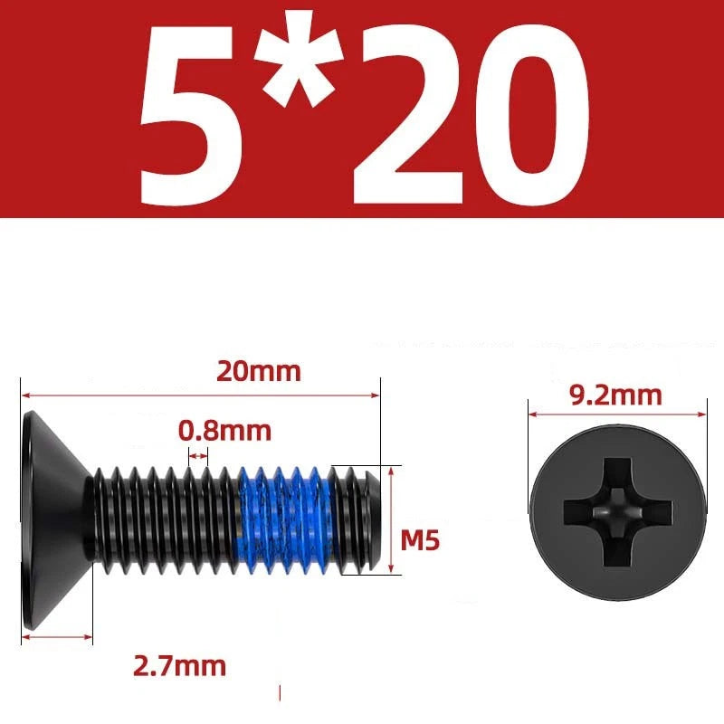M1.2–M6 Phillips Flat Head Machine Screws | Carbon Steel | Black & Nickel Plated