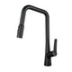 Matte Black Professional Kitchen Faucet | 3-Function Pull-Down Sprayer | 360° Swivel | FastConnect DIY Install