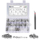 292 Pcs 304 Stainless Steel Bolts and Nuts Kit, A2 Hex Head Flange Nut and Bolt Set M6 M8 M10