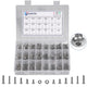 Metric Screw Assortment, Hex Socket Button Head Cap Screws and Nuts Washers Assortment Kit, 304 Stainless Steel Metric Set Screws