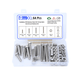 64Pcs 1/4''-20 Hex Head Bolts And Nut & Washer Assortment Kit 304 Stainless Steel