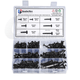 M4.8 Self-Drilling Screws with Drill Bit, 290-Pack, Black Phillips Head, 410 Stainless Steel