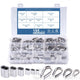 195Pcs Wire Rope Cable Thimbles and Crimping Sleeve Kit A2 Stainless Steel M2-M5