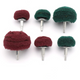 Nylon Fiber Polishing Mushroom Wheel Dome Sanding Mop Buffing Pad 6mm Shank