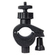 Bike Handlebar Clamp Mount with 1/4" Ball Head — 360° Rotating, Fits 15–30mm Tubes
