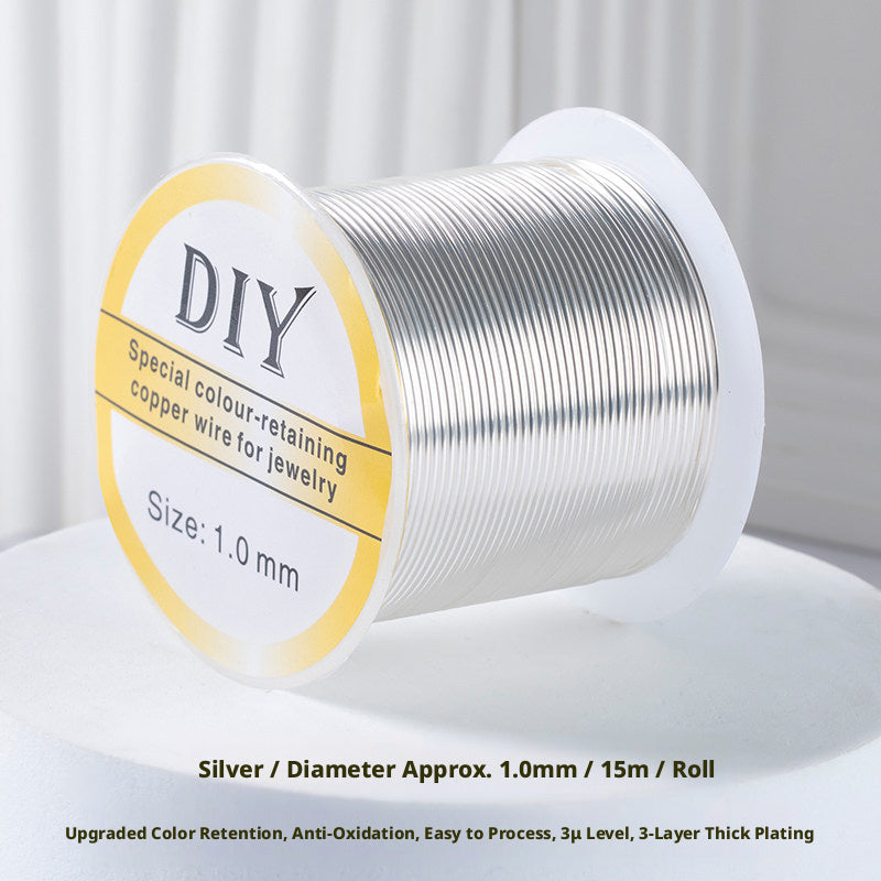 100m Color‑Retaining Copper Wire – DIY Wire Wrapping & Flower Making